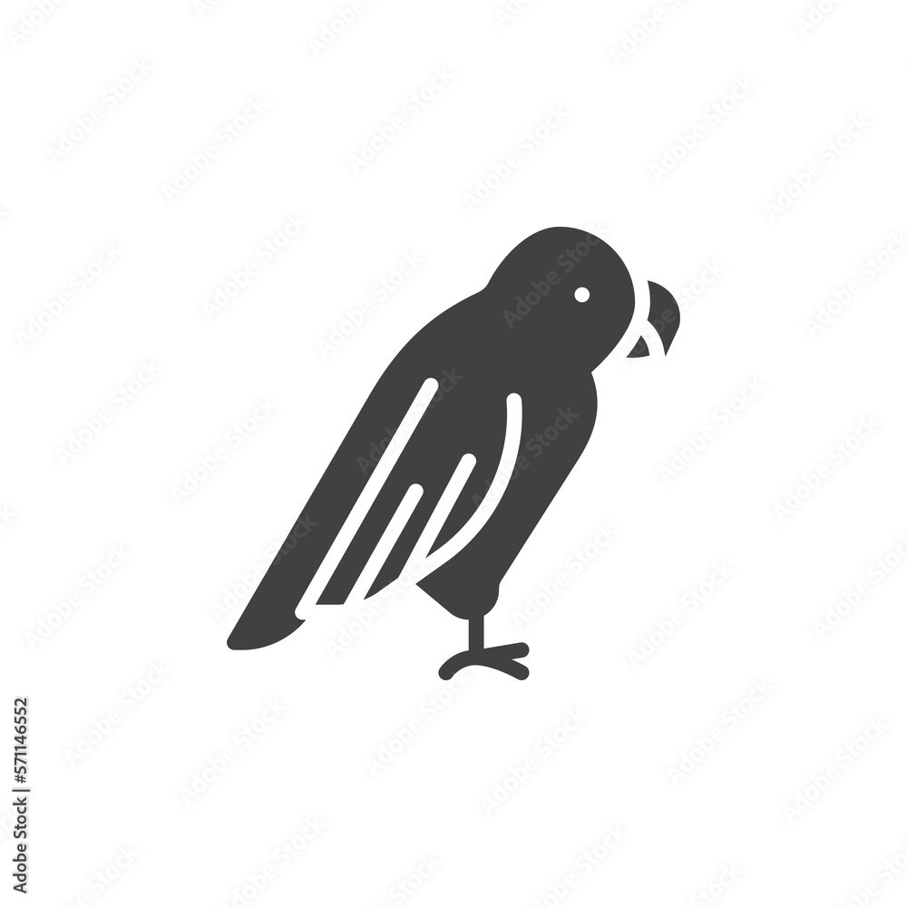Parrot bird vector icon Parrot bird vector icon