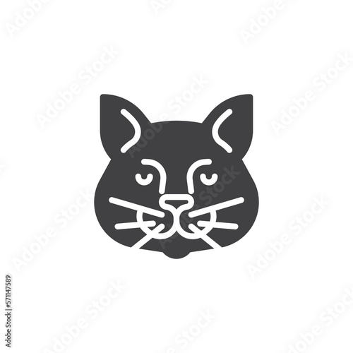 Cat face vector icon