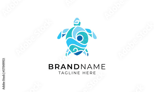 Unique Turtle Mosaic logo Concept sign icon symbol Design.