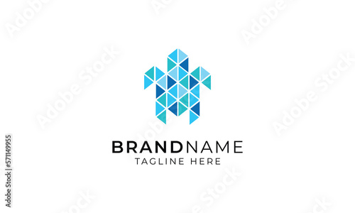Unique Turtle Mosaic logo Concept sign icon symbol Design.