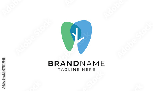 Dental Tree logo Concept sign icon symbol Design.
