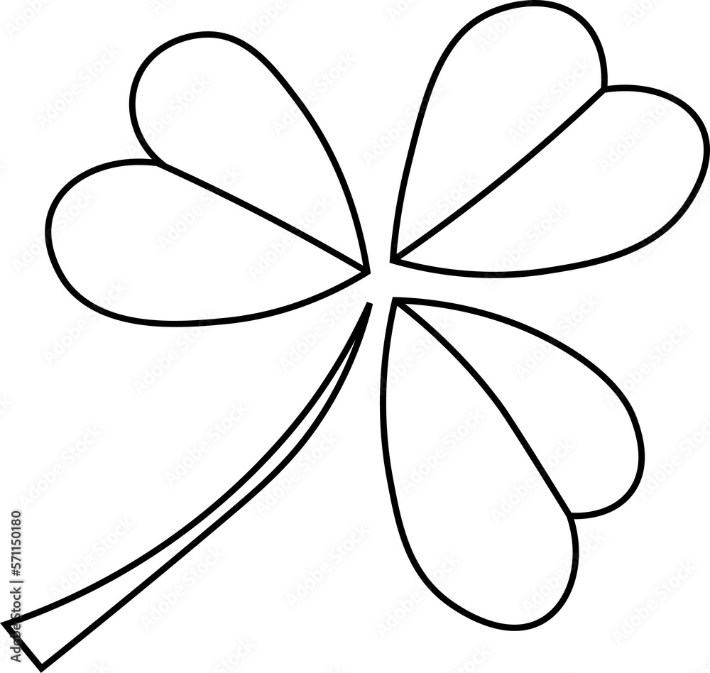 leaf clover st. patrick's day. isolated shamrock. Good luck leaf clover st. patrick's day. isolated shamrock. Good luck