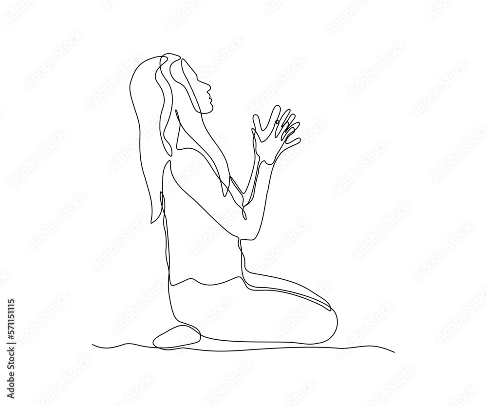 abstract girl, a woman without a face who does yoga or prays sitting , hand-drawn, continuous mono line, one line art, contour drawing abstract girl, a woman without a face who does yoga or prays sitting , hand-drawn, continuous mono line, one line art, contour drawing