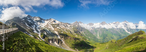 Austria, Salzburg, Panoramic view from Fuscher Torl in summer