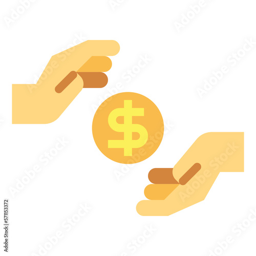 give flat icon style