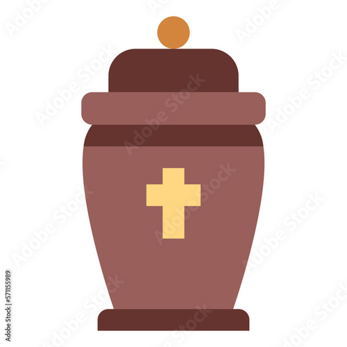 ashes flat icon style