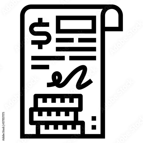 testament line icon style