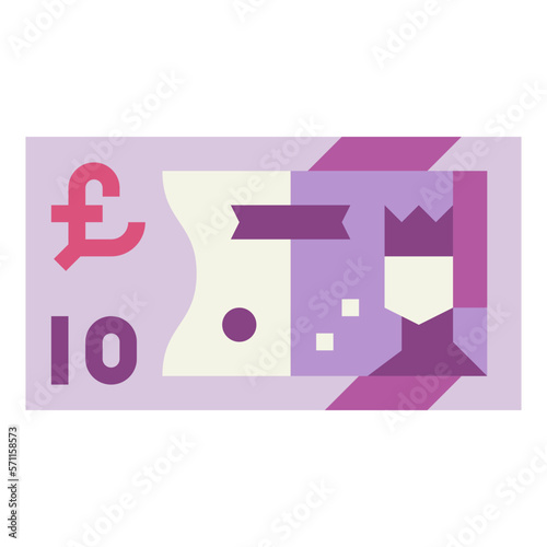 pound flat icon style