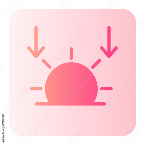 sunset gradient icon