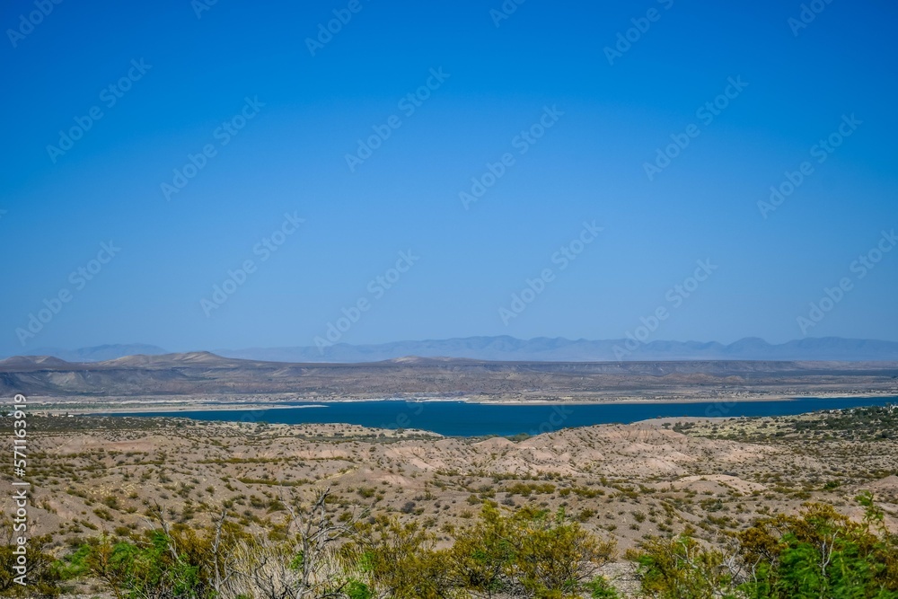 An overlooking view in Elephant Butte, New Mexico