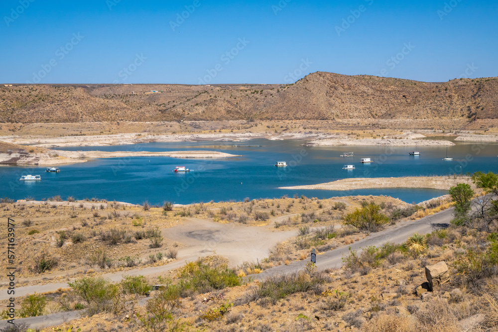 An overlooking view in Elephant Butte, New Mexico