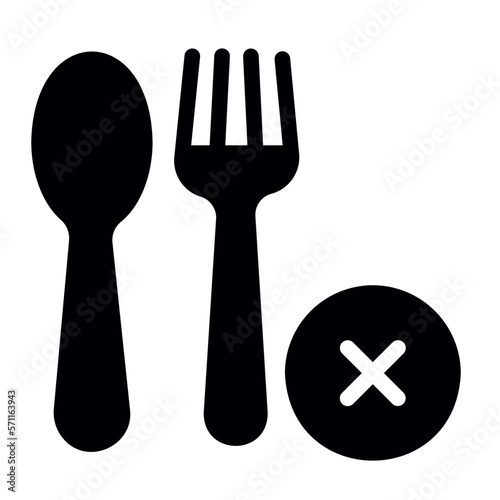 fasting glyph icon