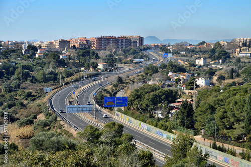 vista panorámica de la variante de Tarragona, España