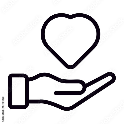charity glyph icon