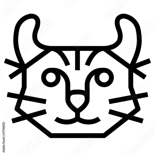 Obraz na plátně Highlander Cat icon style