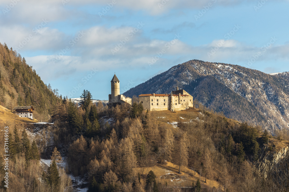 Medieval castle - Sprechenstein Castle / Castel Pietra, Sterzing/Vipiteno, South Tyrol, Italy
