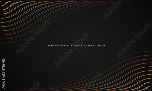 elegant background with gold lines in the corners, luxury background