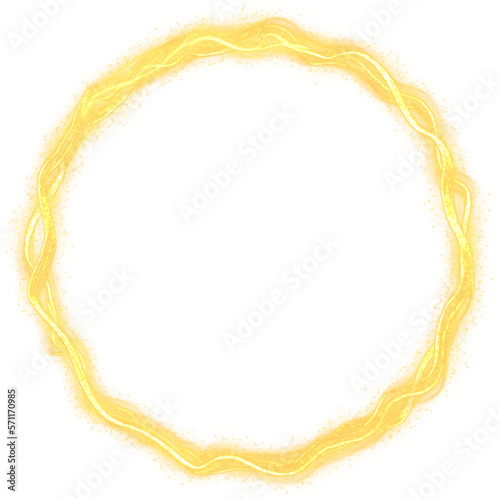 glowing abstract circle frame