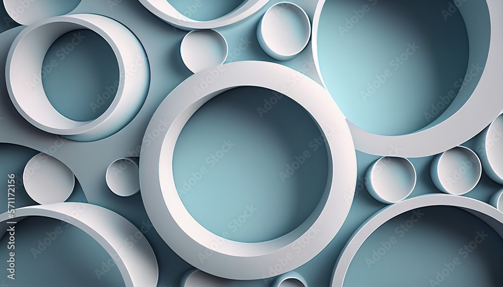 Clean and simple 3d background with circle. Generative AI. Clean and simple 3d background with circle. Generative AI.