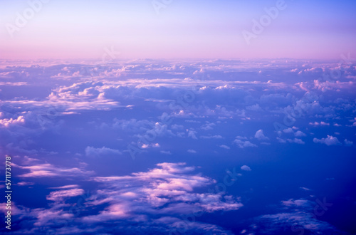 An ocean of cotton wool above the clouds