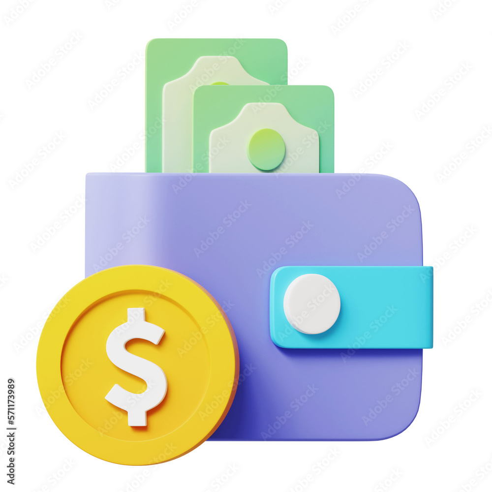 wallet 3D Icon