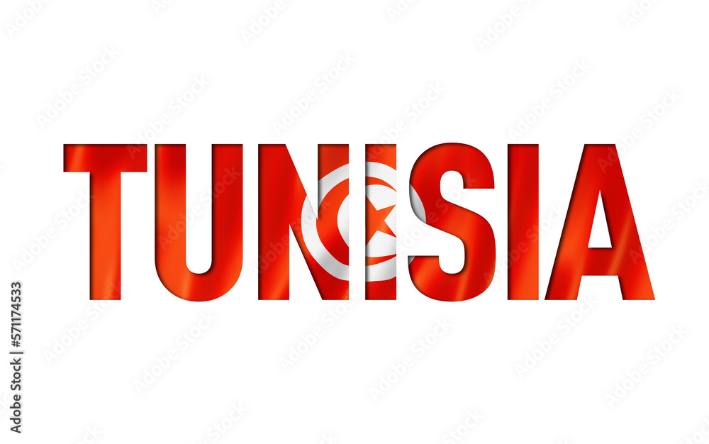 tunisian flag text font