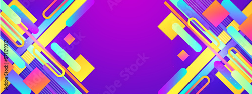 Purple Abstract background with connecting dots and lines. Technology graphic design and network connection concept