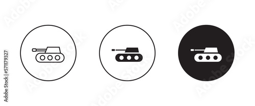 Tank, war, army icon military, destroyer, panzer icon symbol logo illustration,editable stroke, flat design style isolated on white