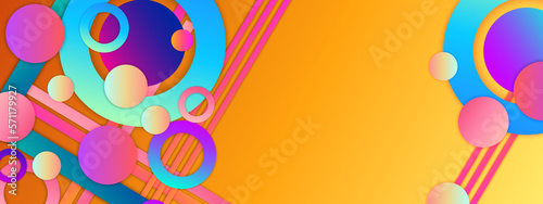 Trendy simple orange fluid color gradient geometric abstract background with dynamic wave line effect. Vector Illustration For Wallpaper, Banner, Background, Card, Book Illustration, landing page