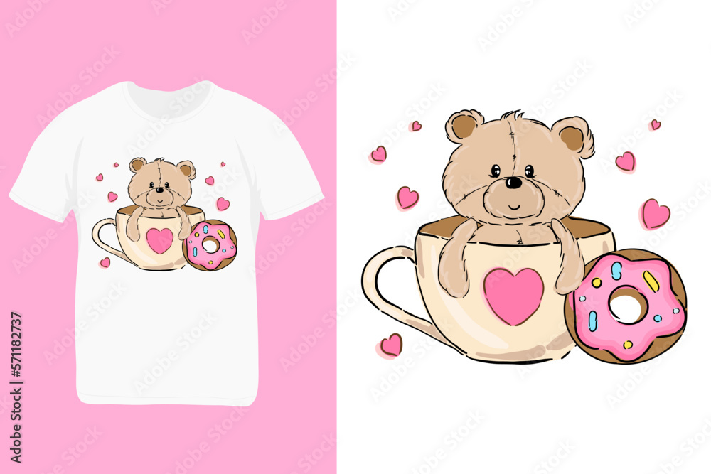 Hand drawn vector illustration. Can be used for kid or baby shirt design, fashion print design graphic t-shirt, kid wear Hand drawn vector illustration. Can be used for kid or baby shirt design, fashion print design graphic t-shirt, kid wear