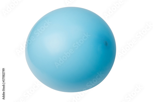 Blue ballon isolated on a white background.