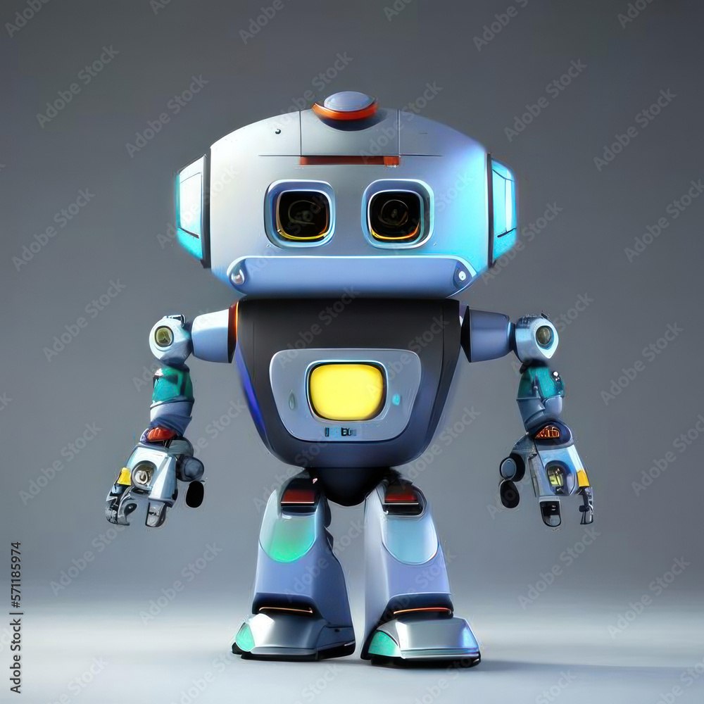 Little robot. AI generative. Little robot. AI generative.
