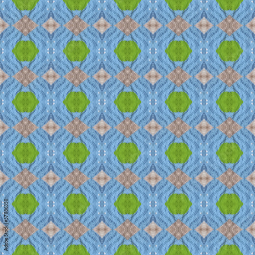 Ethnic pattern. Boho seamless print. Watercolour blue paper. Native ornament, repeatable ethnic pattern. Traditional folk motif. Organic texture. Woven carpet, hippie style. Rustic tribal art