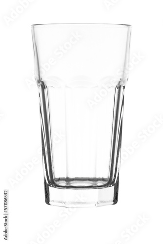 Glass on the transparent background, close up