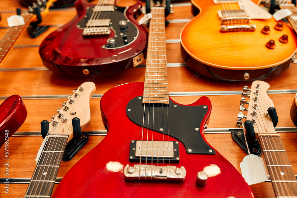In a musical instrument store In a musical instrument store