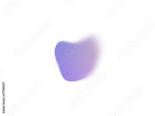 Grainy Gradient Textured Blob Shapes. Abstract Transparent PNG element. Trendy design resources, blue pink and lilac color. Modern design trends.