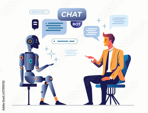 ChatBot, using and chatting artificial intelligence chatbot developed by AI company. Digital chatbot, robot application, conversation assistant concept. Optimizing language models for dialogue.
