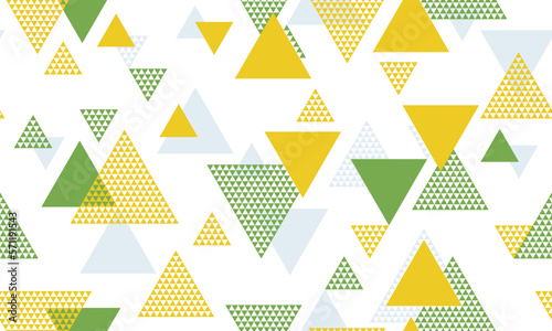 Triangle shapes seamless pattern vector design.