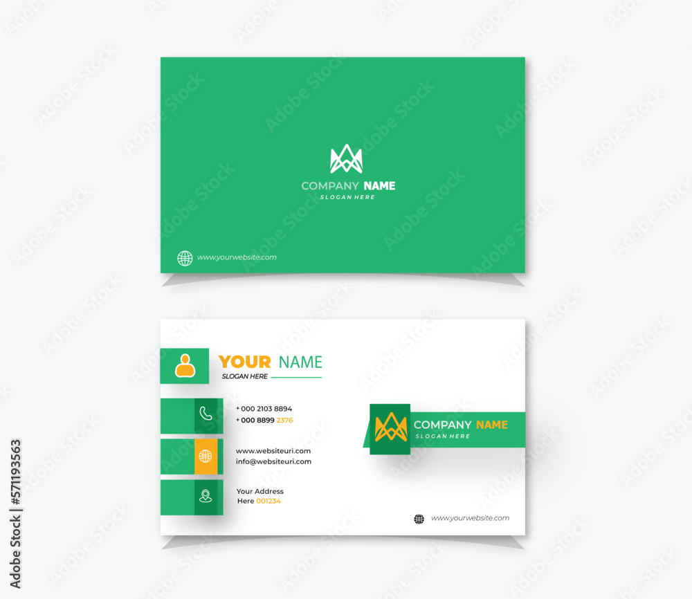 Abstract business card template Abstract business card template