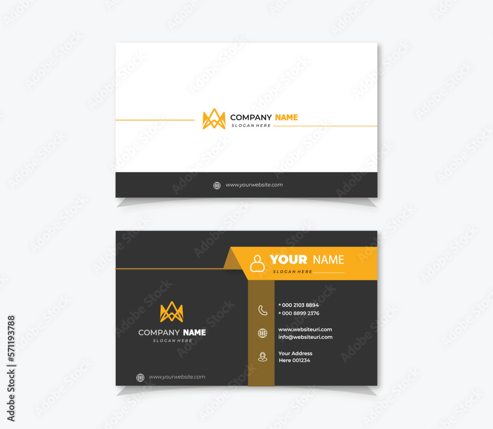 Abstract business card template Abstract business card template
