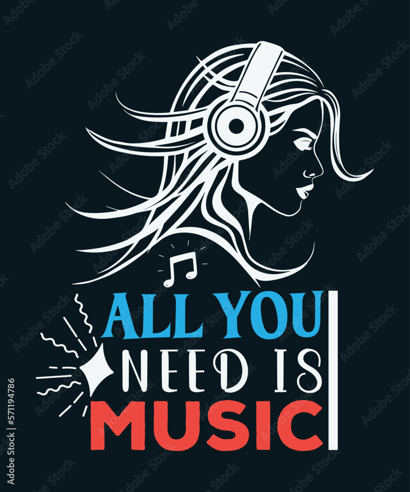 Music T Shirt Design. Simple Typography and Vector art T Shirt Design. Music. art. style. design. rock.