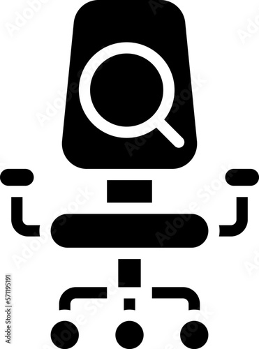 Job opening black glyph icon. Join company team. Searching for employee for position. Professional worker. Silhouette symbol on white space. Solid pictogram. Vector isolated illustration