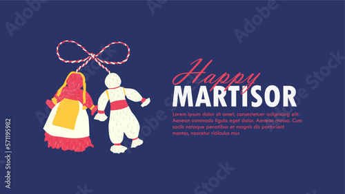 happy martisor banner template horizontal