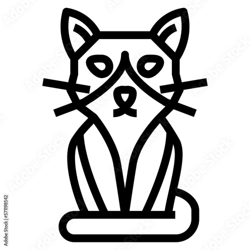 Snowshoe Cat icon style