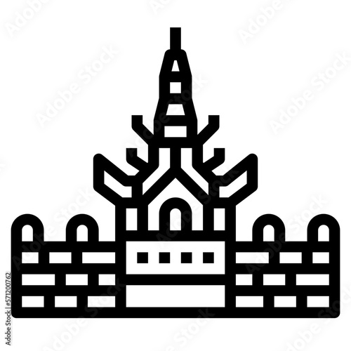 mandalay palace line icon style