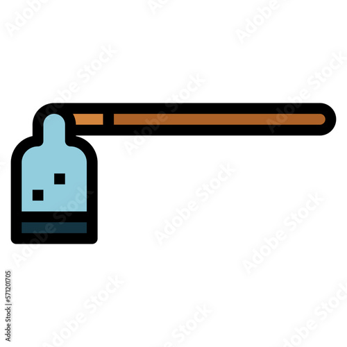 hoe filled outline icon style