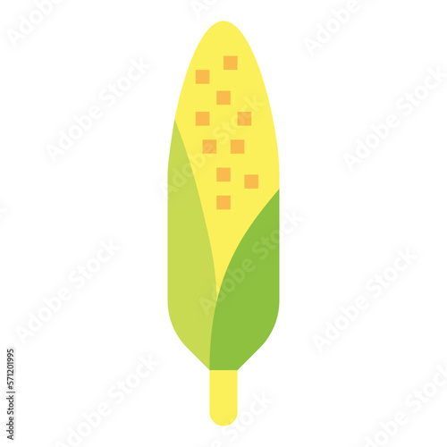 corn flat icon style