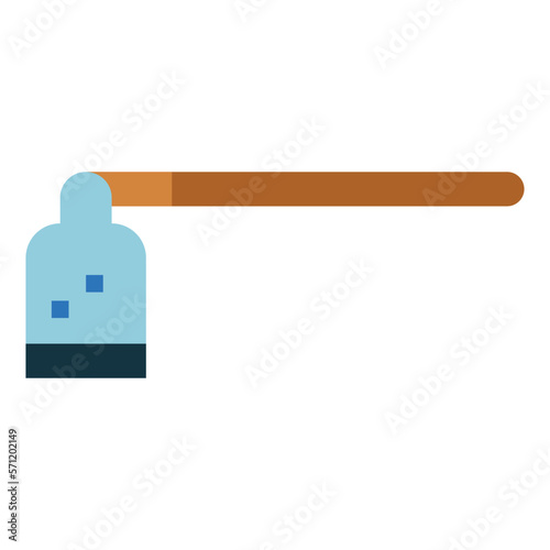 hoe flat icon style