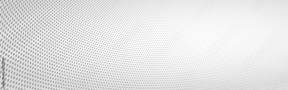 3D abstract monochrome background with dots pattern vector design, technology theme, dimensional dotted flow in perspective, big data, nanotechnology.