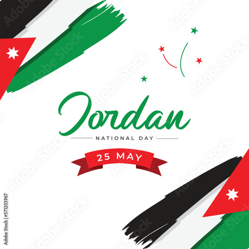 Jordan independence day design template